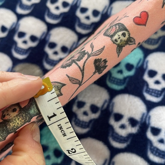 Pink and Black Wallet/Clutch with Floral Bat Pattern and Vegan Leather NWOT - Picture 10 of 10